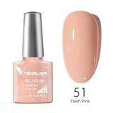 VENALISA Nagel-Gel-Nagellack, semi-permanenter Gellack, Nagelkunst-Salon, 120 Farben, Glitzer, 7,5 ml, Soak Off-Bio-UV-LED-Nagelgel-Lack