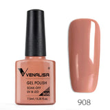 VENALISA Nagel-Gel-Nagellack, semi-permanenter Gellack, Nagelkunst-Salon, 120 Farben, Glitzer, 7,5 ml, Soak Off-Bio-UV-LED-Nagelgel-Lack