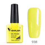 VENALISA Nagel-Gel-Nagellack, semi-permanenter Gellack, Nagelkunst-Salon, 120 Farben, Glitzer, 7,5 ml, Soak Off-Bio-UV-LED-Nagelgel-Lack