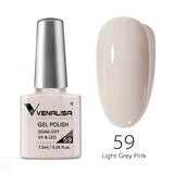 VENALISA Nagel-Gel-Nagellack, semi-permanenter Gellack, Nagelkunst-Salon, 120 Farben, Glitzer, 7,5 ml, Soak Off-Bio-UV-LED-Nagelgel-Lack