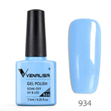 VENALISA Nagel-Gel-Nagellack, semi-permanenter Gellack, Nagelkunst-Salon, 120 Farben, Glitzer, 7,5 ml, Soak Off-Bio-UV-LED-Nagelgel-Lack