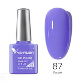 VENALISA Nagel-Gel-Nagellack, semi-permanenter Gellack, Nagelkunst-Salon, 120 Farben, Glitzer, 7,5 ml, Soak Off-Bio-UV-LED-Nagelgel-Lack