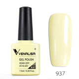 VENALISA Nagel-Gel-Nagellack, semi-permanenter Gellack, Nagelkunst-Salon, 120 Farben, Glitzer, 7,5 ml, Soak Off-Bio-UV-LED-Nagelgel-Lack
