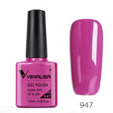 VENALISA Nagel-Gel-Nagellack, semi-permanenter Gellack, Nagelkunst-Salon, 120 Farben, Glitzer, 7,5 ml, Soak Off-Bio-UV-LED-Nagelgel-Lack