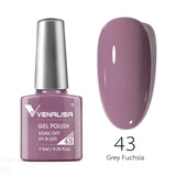 VENALISA Nagel-Gel-Nagellack, semi-permanenter Gellack, Nagelkunst-Salon, 120 Farben, Glitzer, 7,5 ml, Soak Off-Bio-UV-LED-Nagelgel-Lack
