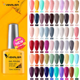 VENALISA Nagel-Gel-Nagellack, semi-permanenter Gellack, Nagelkunst-Salon, 120 Farben, Glitzer, 7,5 ml, Soak Off-Bio-UV-LED-Nagelgel-Lack