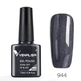 VENALISA Nagel-Gel-Nagellack, semi-permanenter Gellack, Nagelkunst-Salon, 120 Farben, Glitzer, 7,5 ml, Soak Off-Bio-UV-LED-Nagelgel-Lack