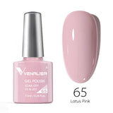 VENALISA Nagel-Gel-Nagellack, semi-permanenter Gellack, Nagelkunst-Salon, 120 Farben, Glitzer, 7,5 ml, Soak Off-Bio-UV-LED-Nagelgel-Lack