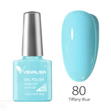 VENALISA Nagel-Gel-Nagellack, semi-permanenter Gellack, Nagelkunst-Salon, 120 Farben, Glitzer, 7,5 ml, Soak Off-Bio-UV-LED-Nagelgel-Lack