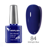 VENALISA Nagel-Gel-Nagellack, semi-permanenter Gellack, Nagelkunst-Salon, 120 Farben, Glitzer, 7,5 ml, Soak Off-Bio-UV-LED-Nagelgel-Lack