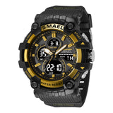 Double Display Digital Waterproof Luminous Men's Watch