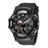 Double Display Digital Waterproof Luminous Men's Watch