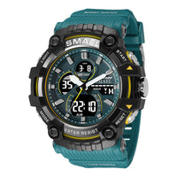 Double Display Digital Waterproof Luminous Men's Watch