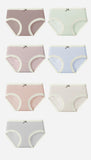 7Pcs frauen Höschen Baumwolle Unterwäsche Nette Bogen Mädchen Briefs Solide Panty Atmungsaktive Unterhose Sexy Low Taille Weibliche Dessous