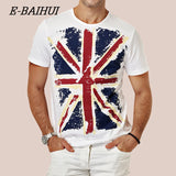 E-BAIHUI Sommer Baumwolle T Shirts Männer Kleidung Männlichen Slim Fit T Shirt Mann T-shirts Casual Marke T-Shirts Swag herren Tops Y001