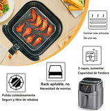Air Fryer Rack für Ninja Dual 3 Stück Layered Edelstahl Grillrost Rechteck Hot Airfryer Korb Tablett Zubehör