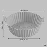 20/16CM Universal Silikon Air Fryer Form Air Fryer Silikon Matte Backmatte Silikon Backmatte