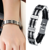 Men's Bracelet Retro Cross Bangle Simple Personality Temperament Wrist Strap Accessories Mens Fashion Charm Bracelets New