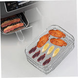 Air Fryer Rack für Ninja Dual 3 Stück Layered Edelstahl Grillrost Rechteck Hot Airfryer Korb Tablett Zubehör
