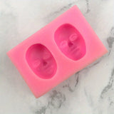 1 Stück, 3D-Gesichtsform Silikon form-kreative DIY Backform, perfekt für Kuchen dekoration, Eiswürfel und Polymer Clay Handwerk