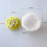 3d Pfingstrose Kerze Silikon form DIY Relief Blume Seife Harz Gips Form Wohnkultur Schokoladen kuchen Eis Backen machen Werkzeug Geschenke