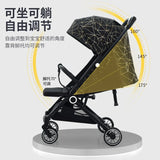 Baby Stroller Can Sit and Lie down Lightweight Foldable Baby Shock Absorber Children'S Stroller Bb