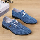 Luxus Marke Klassische Oxford Schuhe Für Männer Verschnaufpause Leinwand Schuhe Männer Formale Hochzeit Herren Kleid Schuhe Herren Schuhe Sepatu Pria
