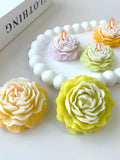 3d Pfingstrose Kerze Silikon form DIY Relief Blume Seife Harz Gips Form Wohnkultur Schokoladen kuchen Eis Backen machen Werkzeug Geschenke