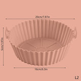 20/16CM Universal Silikon Air Fryer Form Air Fryer Silikon Matte Backmatte Silikon Backmatte