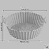 20/16CM Universal Silikon Air Fryer Form Air Fryer Silikon Matte Backmatte Silikon Backmatte