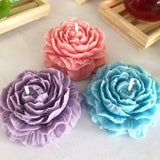 3d Pfingstrose Kerze Silikon form DIY Relief Blume Seife Harz Gips Form Wohnkultur Schokoladen kuchen Eis Backen machen Werkzeug Geschenke