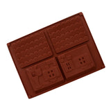 3D Weihnachten Haus Schokolade Form Lebkuchen Haus Form Kuchen Dekoration Silikon Form DIY Kekse Cookie Schablone Backblech