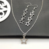 Neue Sterne Ohrringe Sterne Göttin Halskette Sterne Kinder Geschenke Hexerei Geschenke Moderne Hexe Halskette Sterne Charme Ohrringe