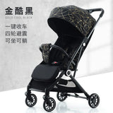 Baby Stroller Can Sit and Lie down Lightweight Foldable Baby Shock Absorber Children'S Stroller Bb