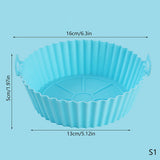 20/16CM Universal Silikon Air Fryer Form Air Fryer Silikon Matte Backmatte Silikon Backmatte
