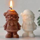 3D Santa Claus Silikon Kerze Form Handgemachte Aroma Kerze Machen Liefert Weihnachten Dekoration Geschenke Handwerk Gips Harz Formen