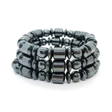Unisex-Magnettherapie-Armband zur Fettverbrennung, schwarze Steinperlen zur Gewichtsreduktion und zur Körperformung, Schlankheitsschmuck für Männer und Frauen