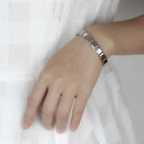 Hapiship New Fashion Women Jewelry 9mm Width  Color Stainless Steel Bracelet Bangle Girls Wedding Gift G108