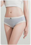 7Pcs frauen Höschen Baumwolle Unterwäsche Nette Bogen Mädchen Briefs Solide Panty Atmungsaktive Unterhose Sexy Low Taille Weibliche Dessous