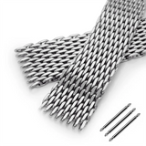 18/20/22 mm Steel Shark Mesh für Omega 007 Seahorse Luxus-Milanese-Bandgewebe, solides Doppelschnallenarmband, Herrenuhr-Zubehör