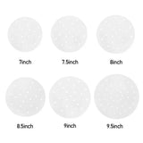 100 Stück Backbleche aus Pergamentpapier, antihaftbeschichtet, vorgeschnittenes Backpapier, geeignet für Heißluftfritteusen