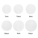 100 Stück Backbleche aus Pergamentpapier, antihaftbeschichtet, vorgeschnittenes Backpapier, geeignet für Heißluftfritteusen