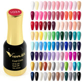 VENALISA Nagel-Gel-Nagellack, semi-permanenter Gellack, Nagelkunst-Salon, 120 Farben, Glitzer, 7,5 ml, Soak Off-Bio-UV-LED-Nagelgel-Lack