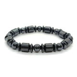 Unisex-Magnettherapie-Armband zur Fettverbrennung, schwarze Steinperlen zur Gewichtsreduktion und zur Körperformung, Schlankheitsschmuck für Männer und Frauen