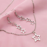 Neue Sterne Ohrringe Sterne Göttin Halskette Sterne Kinder Geschenke Hexerei Geschenke Moderne Hexe Halskette Sterne Charme Ohrringe