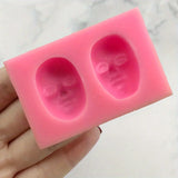 1 Stück, 3D-Gesichtsform Silikon form-kreative DIY Backform, perfekt für Kuchen dekoration, Eiswürfel und Polymer Clay Handwerk