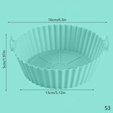 20/16CM Universal Silikon Air Fryer Form Air Fryer Silikon Matte Backmatte Silikon Backmatte