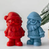 3D Santa Claus Silikon Kerze Form Handgemachte Aroma Kerze Machen Liefert Weihnachten Dekoration Geschenke Handwerk Gips Harz Formen