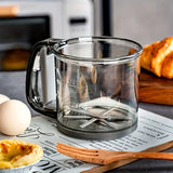 Halbautomatischer Mehlsieb mit Handpresse-Design, transparentes Mehlsieb, antihaftbeschichtete Backwerkzeuge, Küchenhelfer-Zubehör