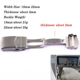 18/20/22 mm Steel Shark Mesh für Omega 007 Seahorse Luxus-Milanese-Bandgewebe, solides Doppelschnallenarmband, Herrenuhr-Zubehör